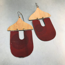 Load image into Gallery viewer, Chestnut Acorns Upcycled Tin Earrings