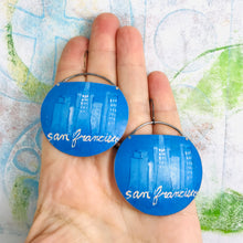 Load image into Gallery viewer, San Francisco Circles Recycled Tin Earrings