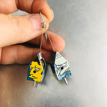 Load image into Gallery viewer, Simpson’s Characters Tiny Tin Birdhouse Earrings