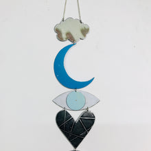 Load image into Gallery viewer, Protective Eye Blue Moon Talisman Wall Hanging
