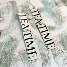 Load image into Gallery viewer, Tea Time Recycled Tin Earrings