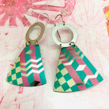Load image into Gallery viewer, Southwestern Fun Small Fans Tin Earrings