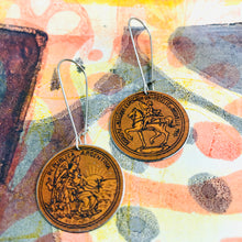 Load image into Gallery viewer, Argentinian Coins Medium Circle Earrings