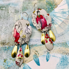 Load image into Gallery viewer, Scarlet Kimonos Tin Chandelier Earrings