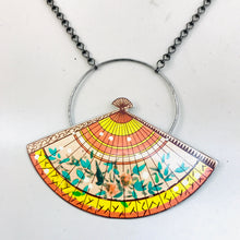 Load image into Gallery viewer, #15 Japanese Sensu Fan Upcycled Tin Necklace