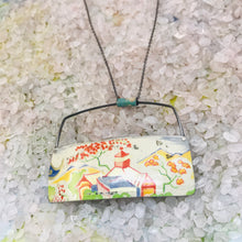 Load image into Gallery viewer, #14 Japanese Village Scene Zero Waste Tin Necklace