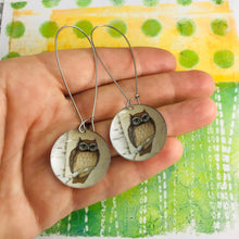 Load image into Gallery viewer, Serious Owl Large Basin Zero Waste Earrings