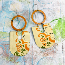 Load image into Gallery viewer, Vintage Sugar Tin Chunky Horseshoes Zero Waste Tin Earrings