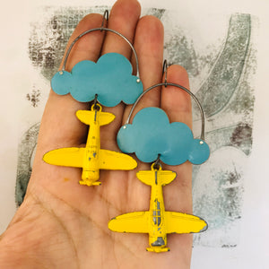 #10 In Flight Clouds Zero Waste Tin Earrings