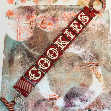 Cookies! Upcycled Tin Bracelet