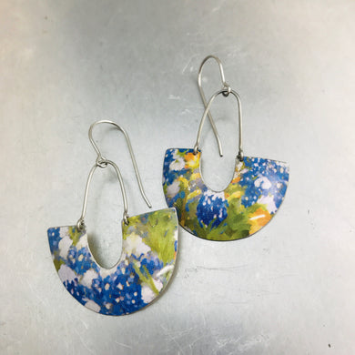 Bluebonnets Little Us Upcycled Tin Earrings