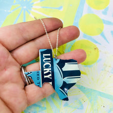 Load image into Gallery viewer, Lucky Texas Recycled Tin Necklace