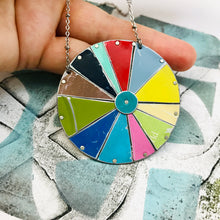 Load image into Gallery viewer, Prototype Tin Color Wheel Necklace