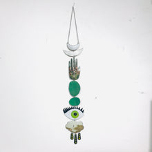Load image into Gallery viewer, Protective Green Eye Talisman Wall Hanging