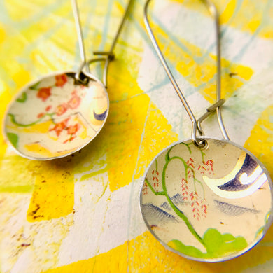 Willow and Mountain Medium Basin Upcycled Earrings