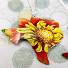 Load image into Gallery viewer, Texas Wildflowers Upcycled Tin Earrings