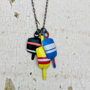 Little Lobster Buoys Upcycled Tin Necklace