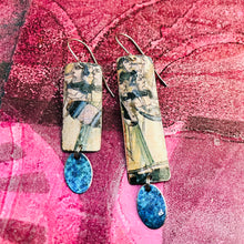 Load image into Gallery viewer, Persian Art Rectangles Recycled Tin Earrings