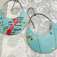 Load image into Gallery viewer, New Zealand Crescent Circles Tin Earrings