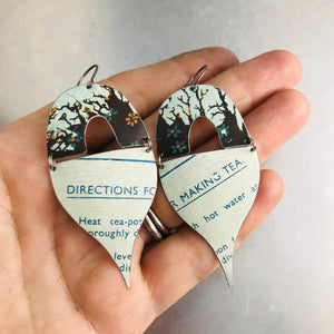 Directions for Making Tea Mixed Arches Upcycled Tin Earrings