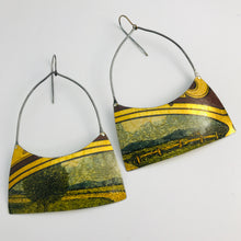 Load image into Gallery viewer, Landscape Wide Arch Tin Earrings