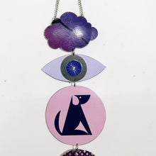 Load image into Gallery viewer, Purples &amp; Pup Protective Eye Talisman Wall Hanging