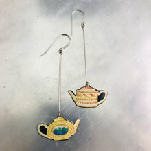 Load image into Gallery viewer, Long Teapots Zero Waste Tin Earrings