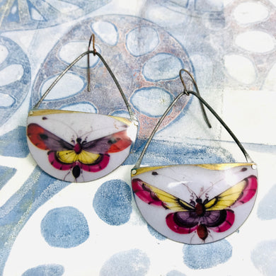 Beautiful Butterflies Recycled Tin Earrings