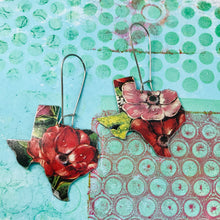 Load image into Gallery viewer, English Garden Upcycled Tin Earrings