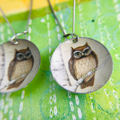 Serious Owl Large Basin Zero Waste Earrings