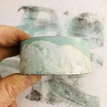 Load image into Gallery viewer, Snow Covered Mountain Upcycled Tin Cuff