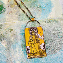 Load image into Gallery viewer, King of Swords Tarot Tin Necklace