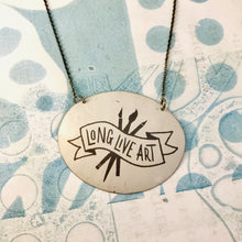 Load image into Gallery viewer, Long Live Art Zero Waste Tin Necklace