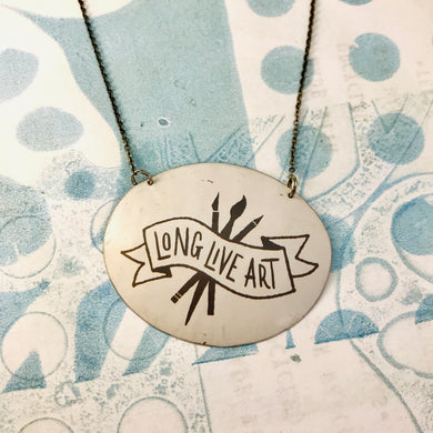 Long Live Art Zero Waste Tin Necklace