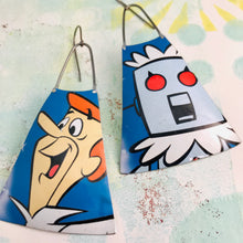 Load image into Gallery viewer, Jetsons Zero Waste Tin Long Fans Earrings