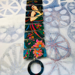 Flamenco Dancer Upcycled Tin Bracelet