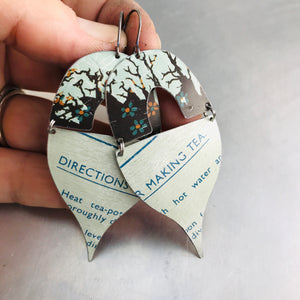 Directions for Making Tea Mixed Arches Upcycled Tin Earrings