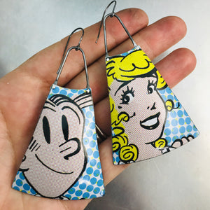 Blondie & Dagwood Zero Waste Tin Long Fans Earrings