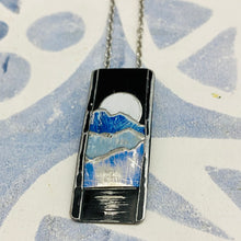 Load image into Gallery viewer, Midnight Moonrise Upcycled Tin Necklace