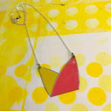 Load image into Gallery viewer, Folded Leaf Zero Waste Tin Necklace