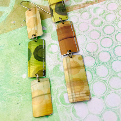 Fossil Tin Mod Circle Edge Recycled Tin Earrings