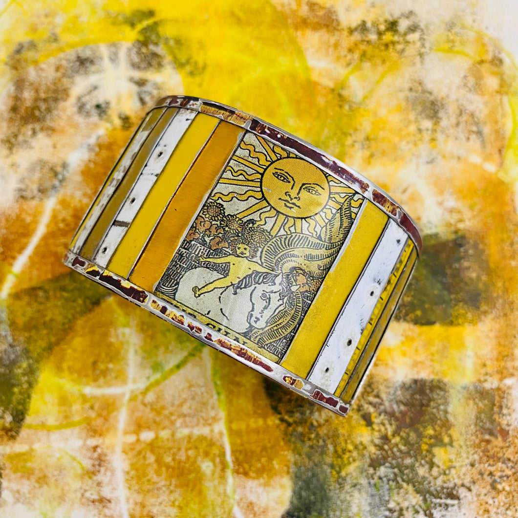 The Sun Upcycled Tin Cuff