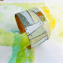 Load image into Gallery viewer, Mixed Pales Upcycled Tesserae Tin Cuff