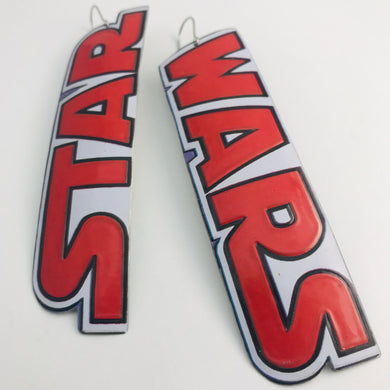 Big Star Wars Upcycled Tin Earrings