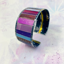 Load image into Gallery viewer, Fenced Plums Upcycled Tesserae Tin Cuff