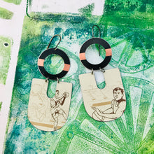 Load image into Gallery viewer, Hoop Dreams Chunky Horseshoes Zero Waste Tin Earrings