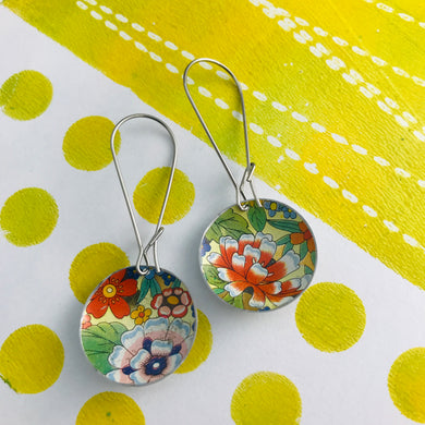 Allover Flowers Medium Basin Earrings