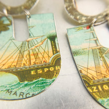 Load image into Gallery viewer, Esportazione Schooner Chunky Horseshoes Zero Waste Tin Earrings