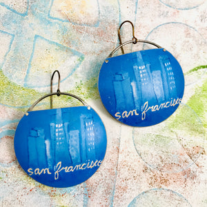 San Francisco Circles Recycled Tin Earrings