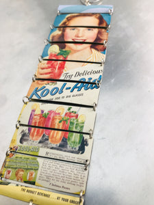 Vintage Kool-Aid Ad Upcycled Tin Bracelet